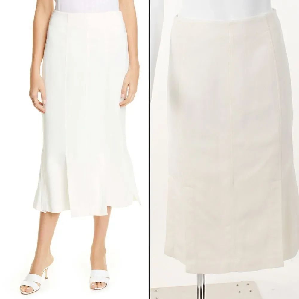 Reiss Flossie Longline Pleated Skirt